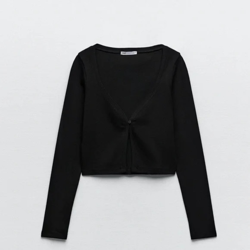 Black Long Sleeve Cardigan